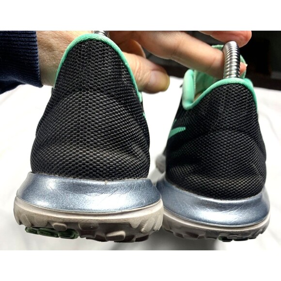 Nike Fitsole Run Sneakers Running Womens size 10 Black Green 2016 Athletic - Picture 7 of 9